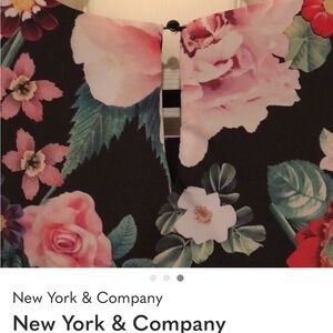 New York & Company Floral Blouse